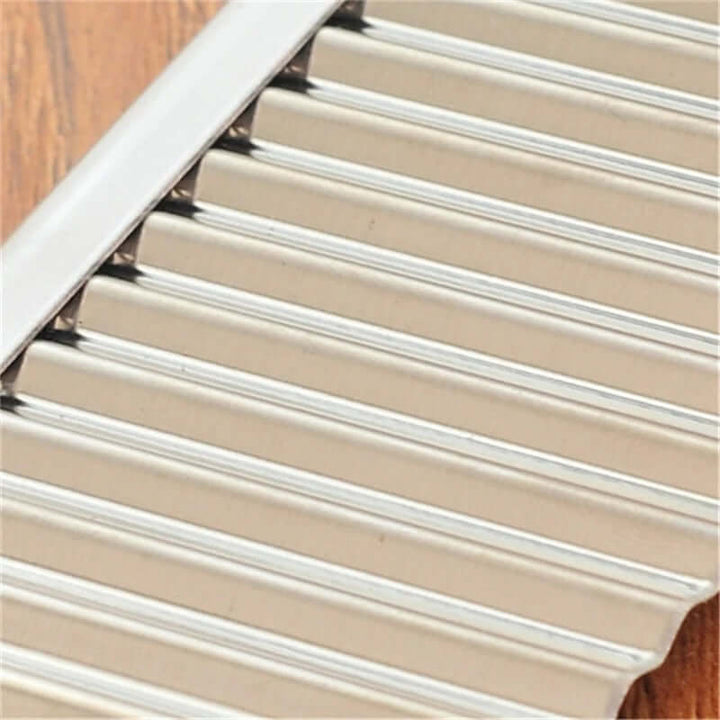 Coupe-légumes ondulé en acier inoxydable - frites