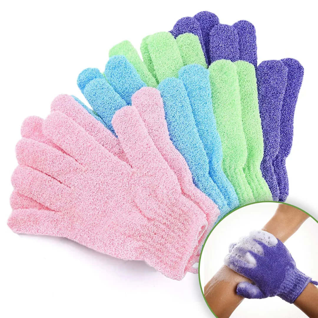2x Peelinghandschuhe - Für samtweiche Haut