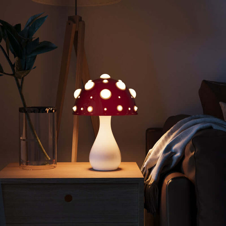 Lampe de table LED design champignon