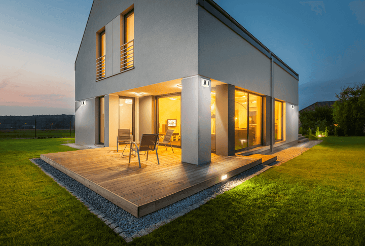 Solar-LED-Außenwandleuchte Edelstahl