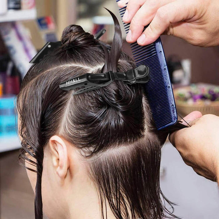 Haarstyling-Clips Set 10 Stück - Profi Friseur Haar Klammern