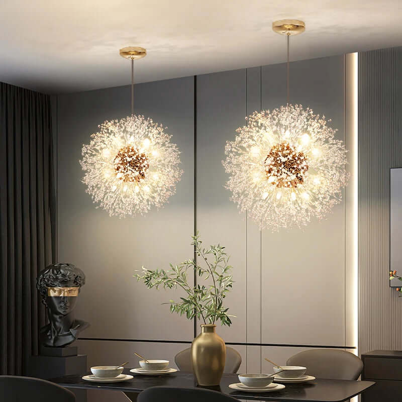 Lustre en cristal LED moderne