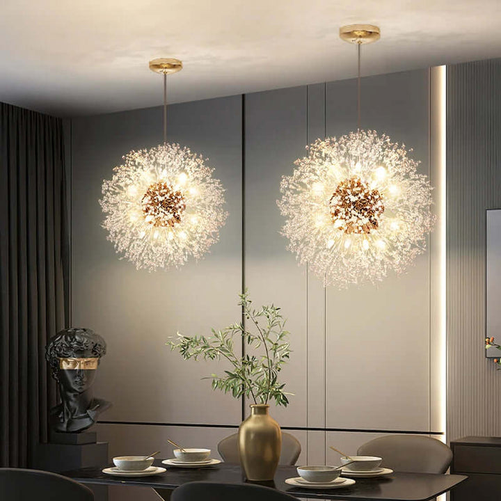 Lustre en cristal LED moderne