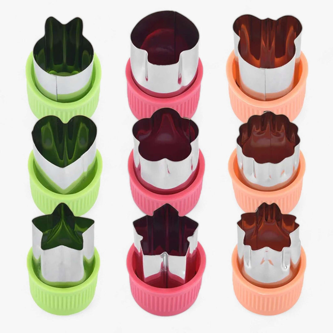 Ensemble d'emporte-pièces 3 pièces étoiles cœur fleur biscuits fruits légumes