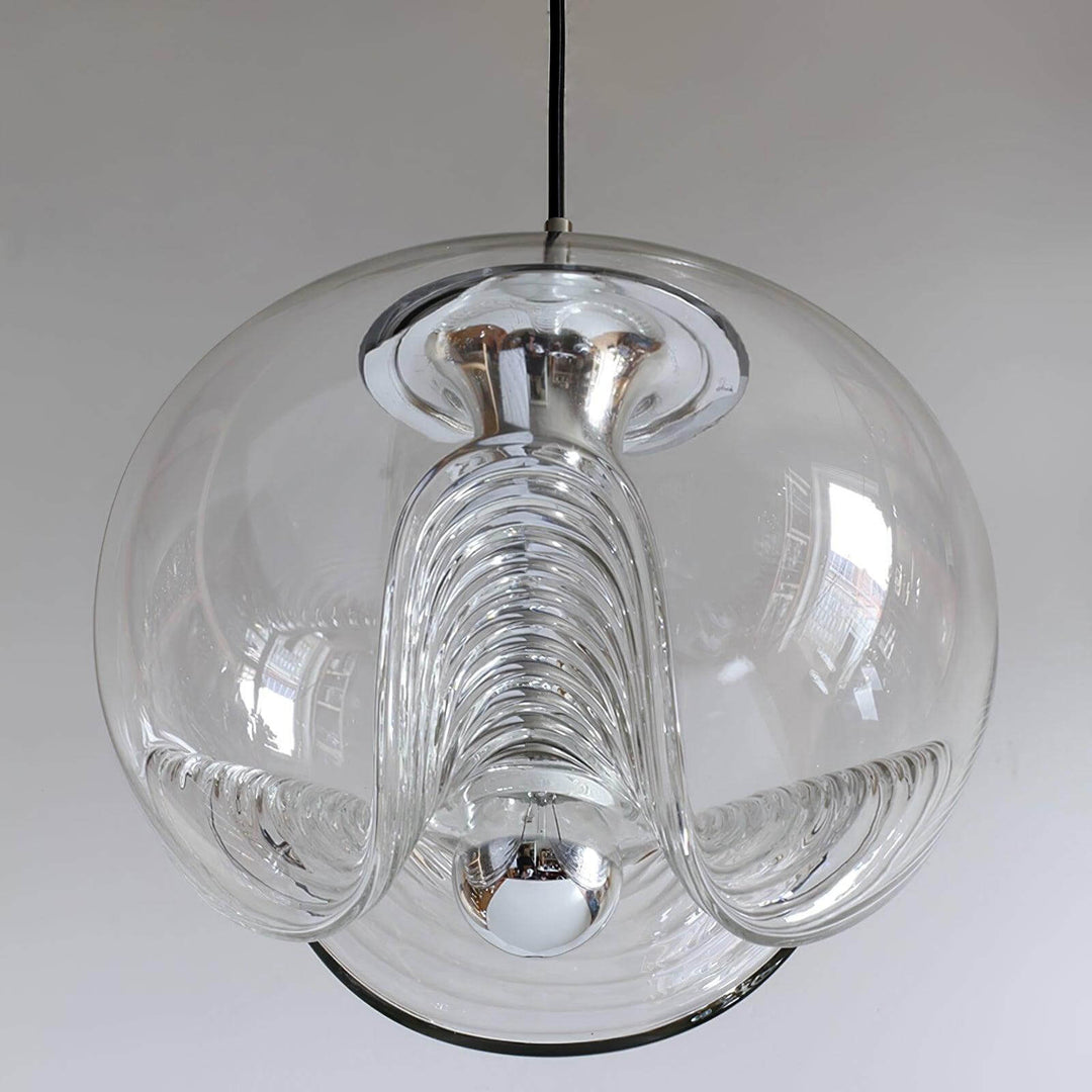 Suspension moderne en forme de vague - luminaire en verre