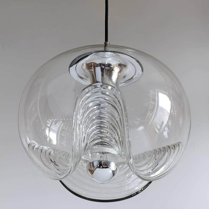 Suspension moderne en forme de vague - luminaire en verre
