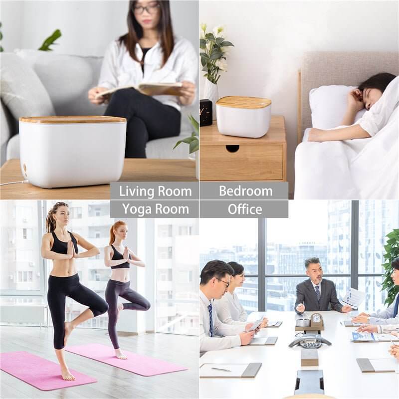 Humidificateur à ultrasons avec aromathérapie et veilleuse