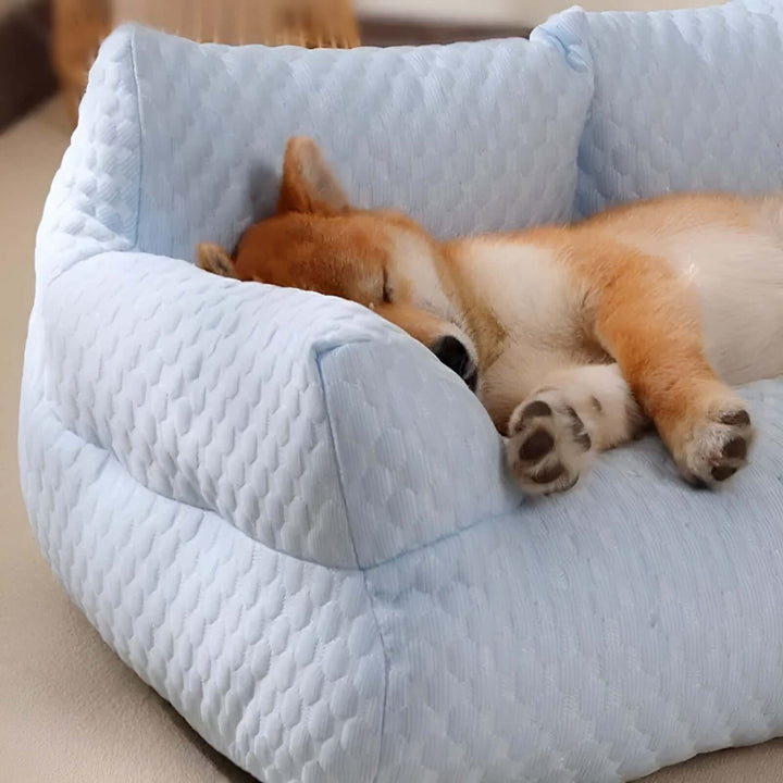 Panier lavable en peluche pour animaux de compagnie - Orthopédique et confortable