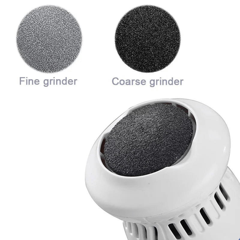 Hornhautentferner mit Schleifköpfen