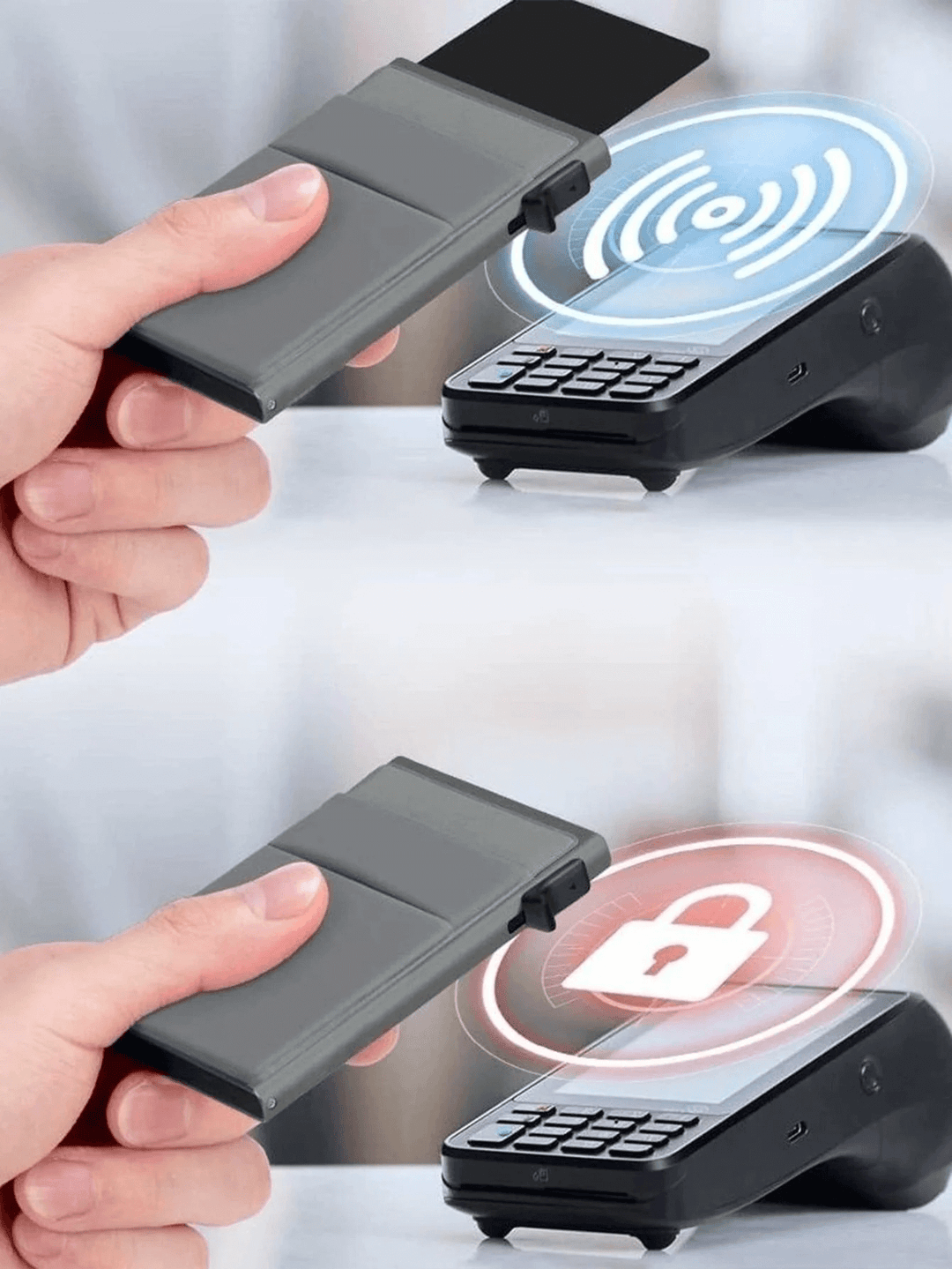 Portefeuille fin RFID pour homme