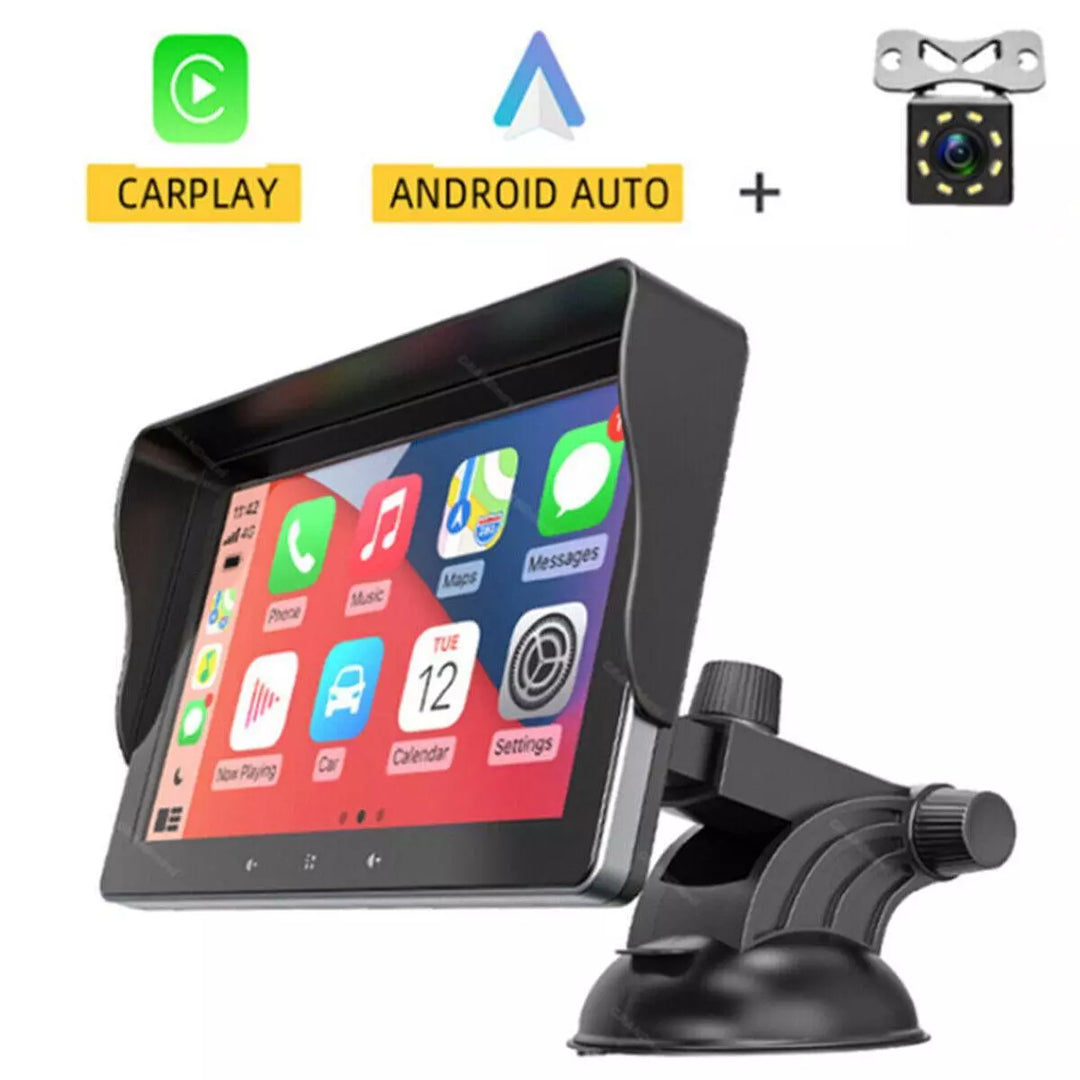 "Drahtloses CarPlay™ System mit Rückfahrkamera, modernem Design im Auto, für Sicherheit und einfache Smartphone-Integration."