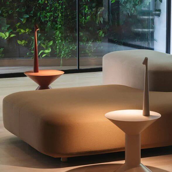 Lampe de table LED portable, dimmable, aluminium