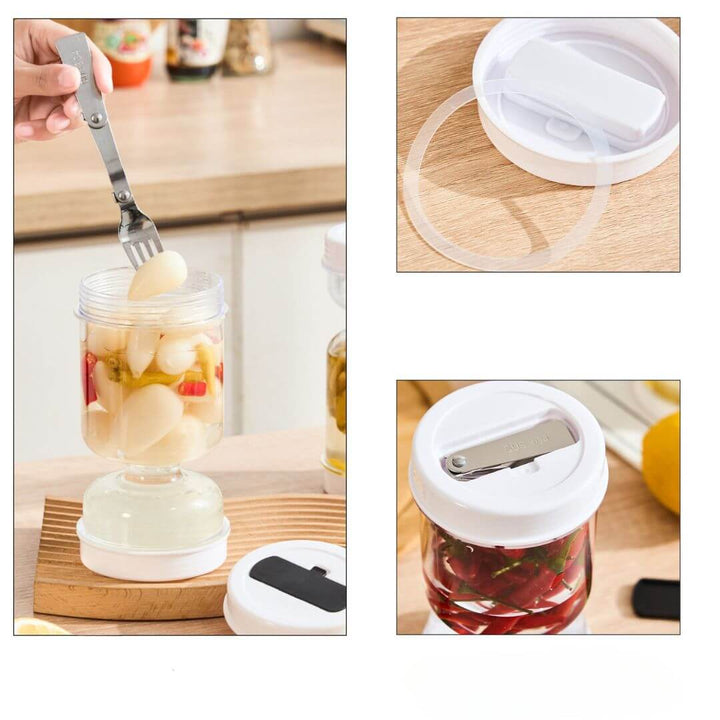 Einmachglas mit integriertem Sieb - Praktisch & Sauber
