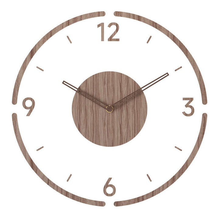 Holz Wanduhr - Modernes, Leises Design