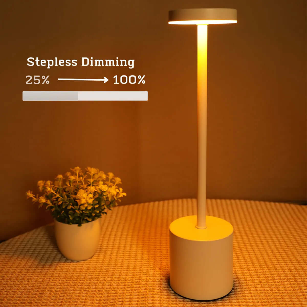 Lampe de table LED à intensité variable - sans fil et moderne