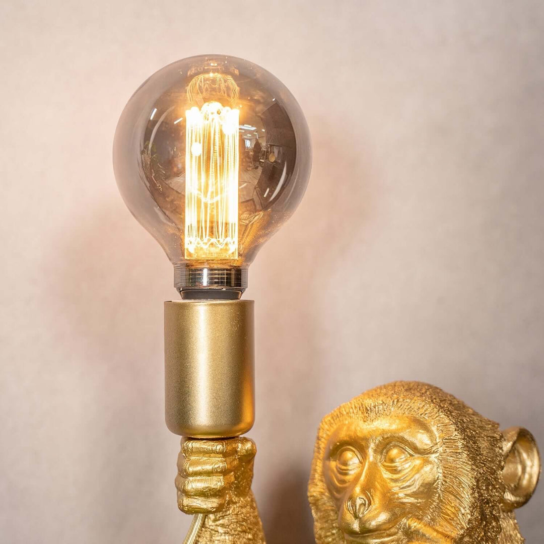 Goldene Affen Tischlampe - Luxuriöses Design