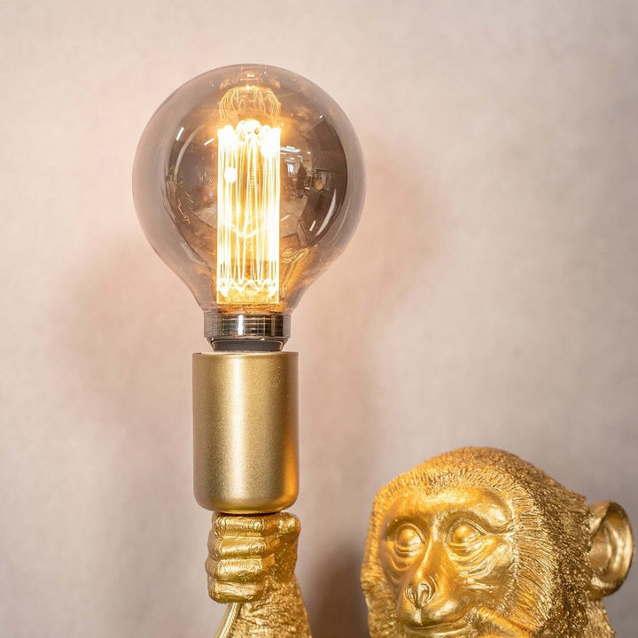 Goldene Affen Tischlampe - Luxuriöses Design
