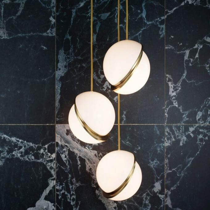 Suspension en forme de lune Design moderne