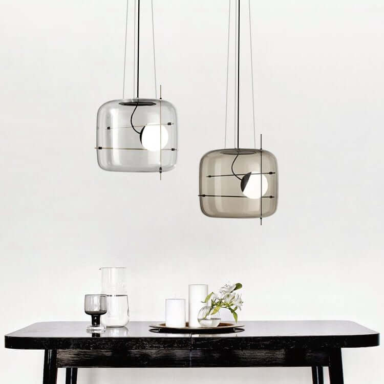 Suspension moderne en verre Ø 30cm