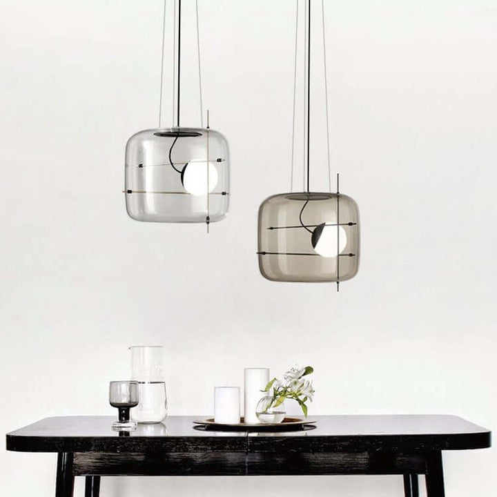 Suspension moderne en verre Ø 30cm