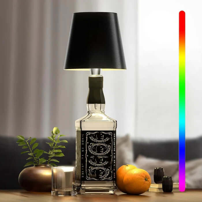 Lampe de table LED à intensité variable, lampe tactile à piles, 3 couleurs de lumière