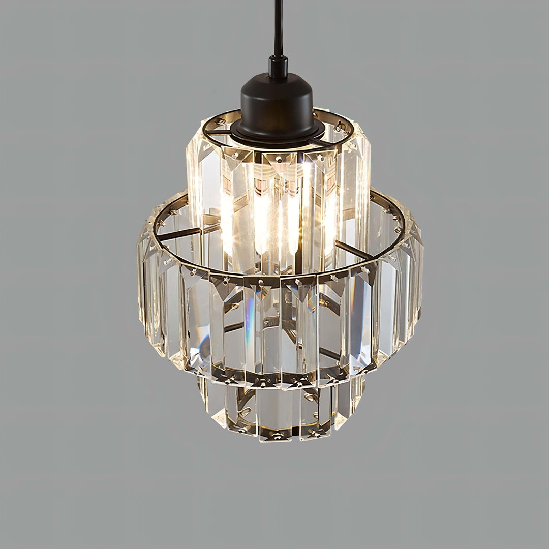 Plafonnier rond en cristal