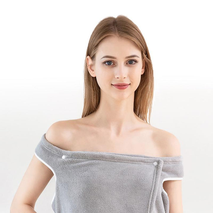 Damen Mikrofaser Bademantel Schnelltrocknend