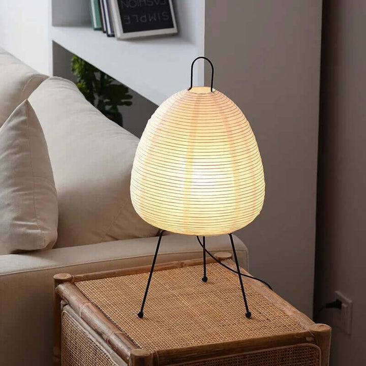 Lampe LED japonaise en papier de riz, lampadaire de salon