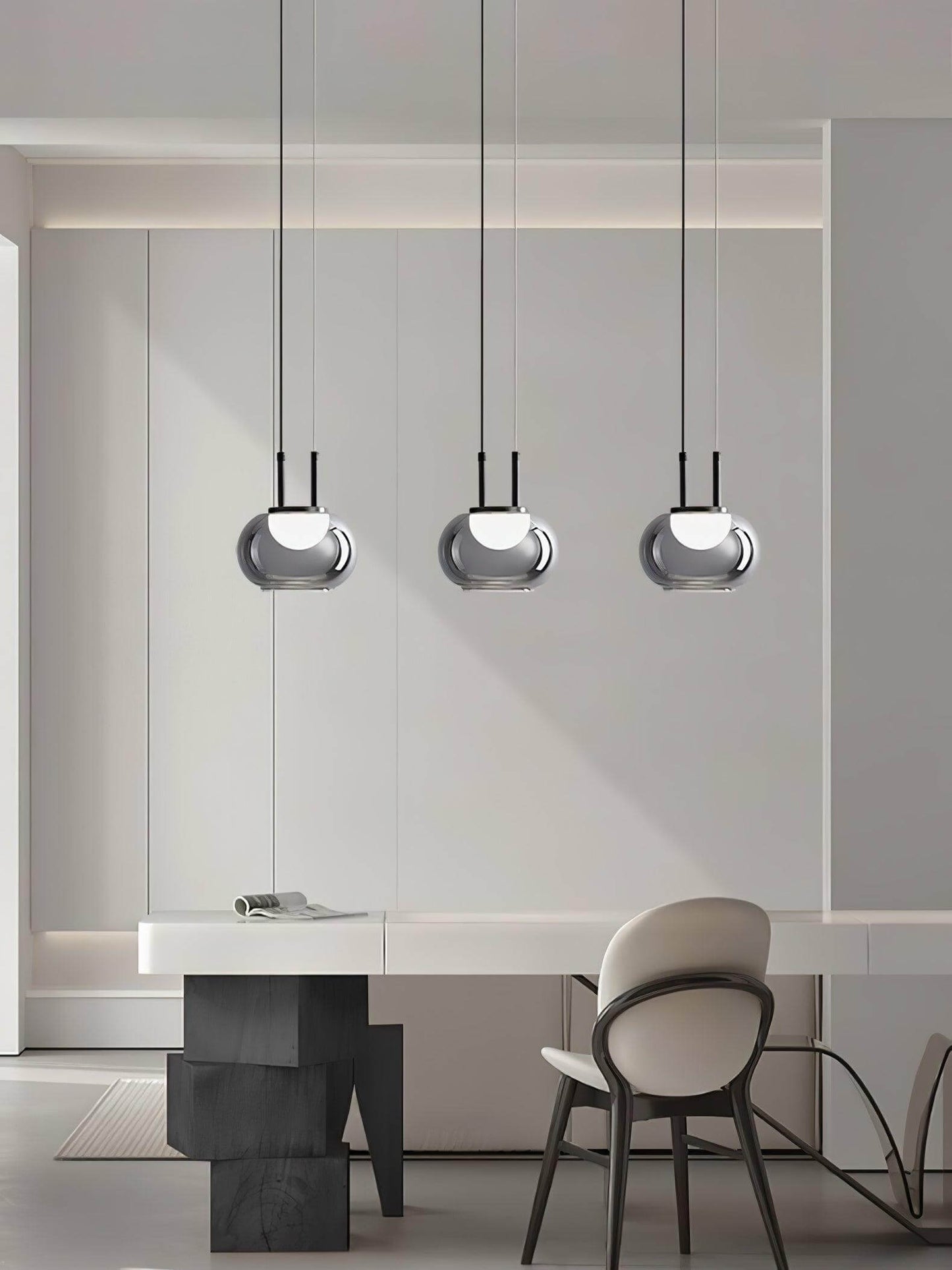 Suspension Halo moderne, 3 lumières