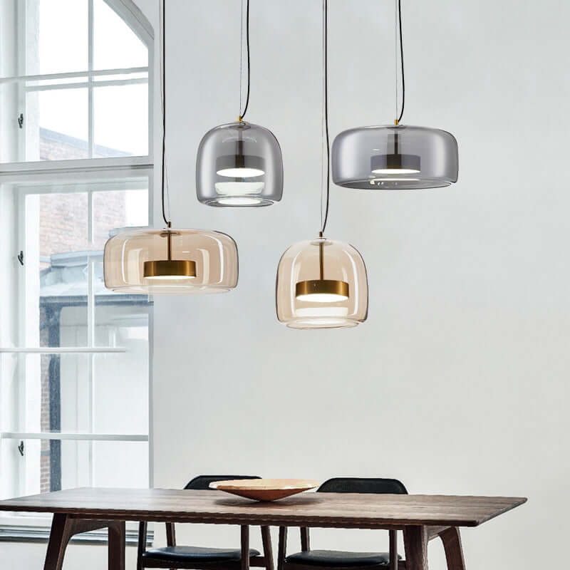 Elegante Glas-Pendelleuchte