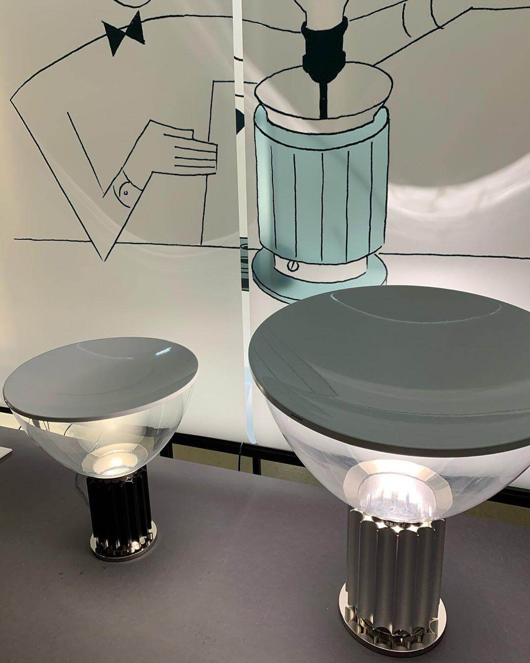 Lampe de table design en marbre