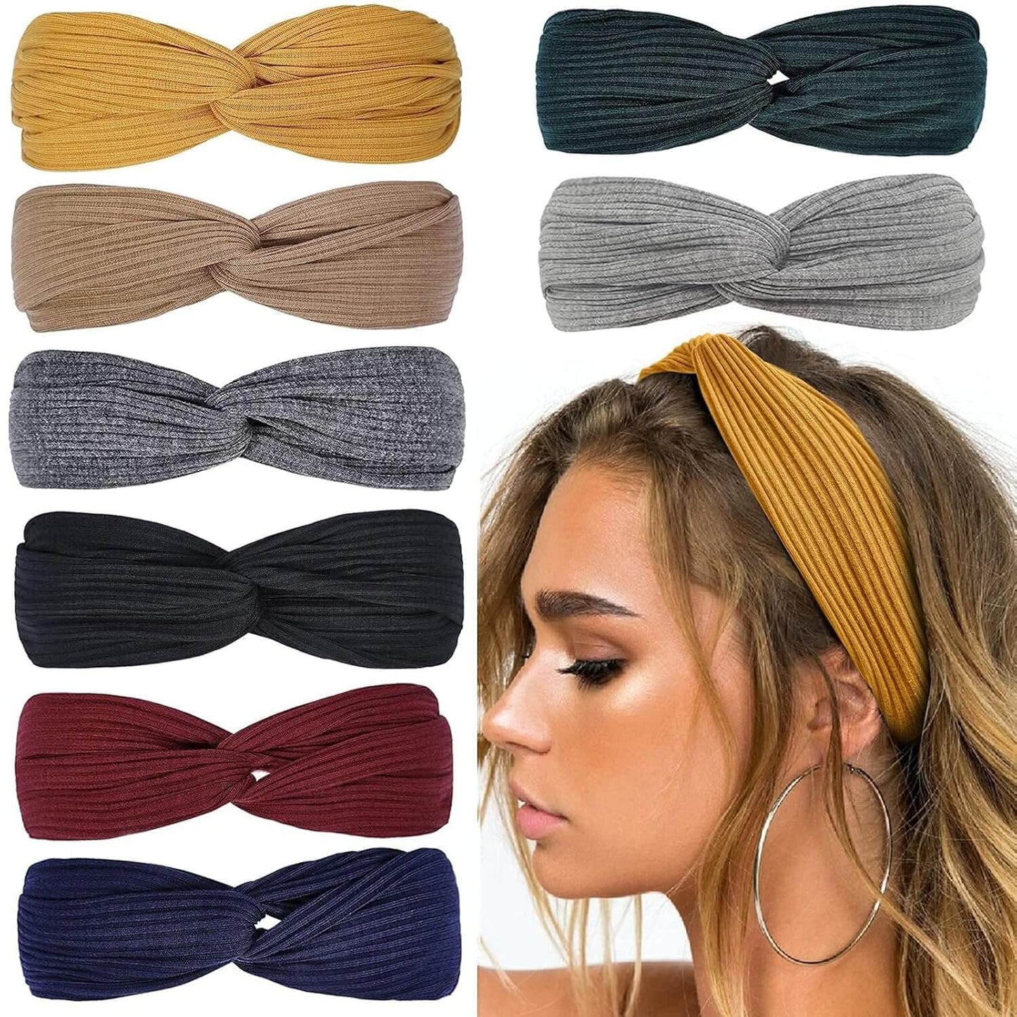 Boho Twist Haarband: Elastisch & Trendig