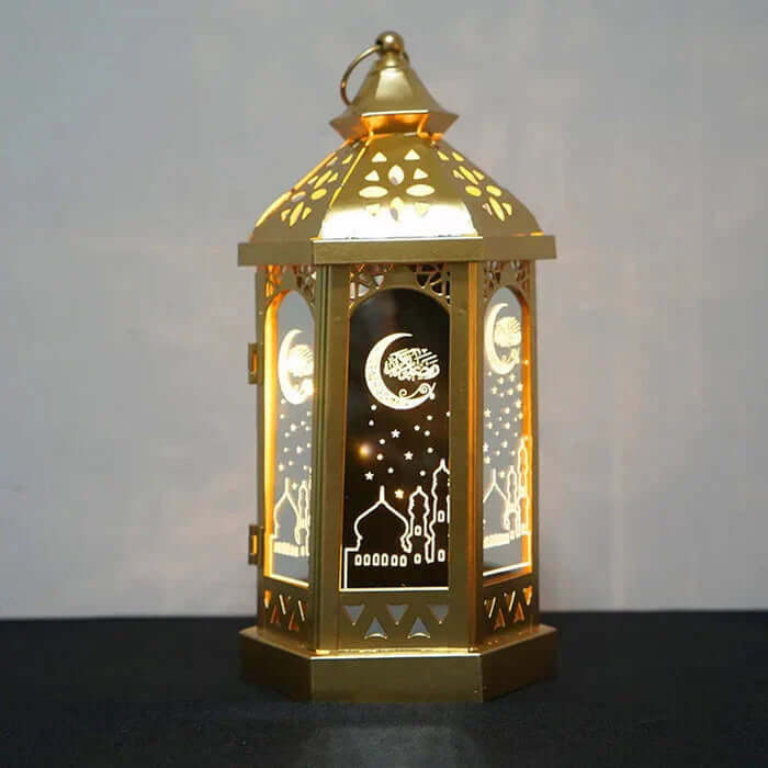 Ramadan Tischlampe Deko Metall Laterne Stimmung Licht