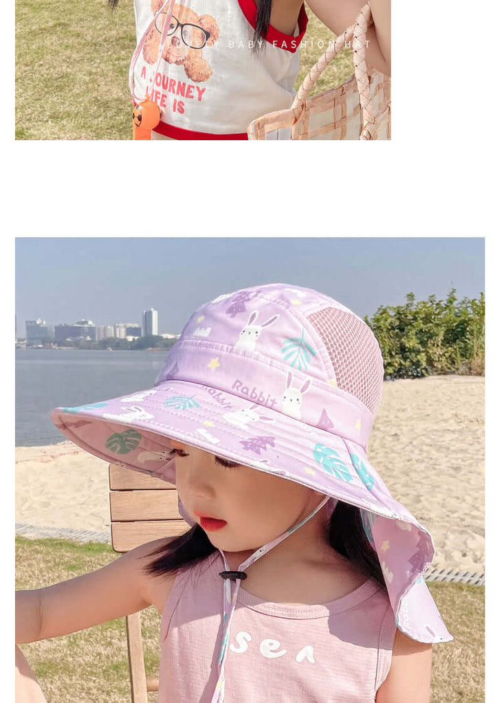 Sonnenhut Kinder Anti-UV mit Pfeife - Schutz für Sommertage