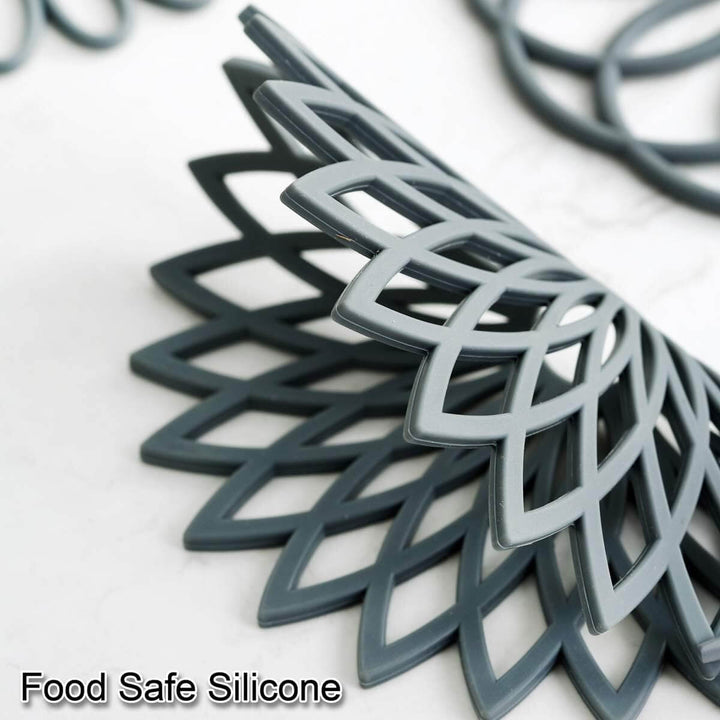 Dessous de verre en silicone - résistants à la chaleur et antidérapants