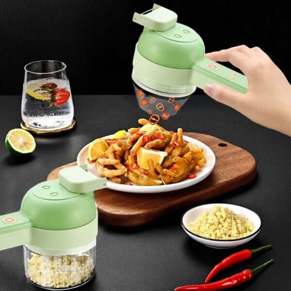 Elektrischer 4-in-1 Zerkleinerer & Schneider