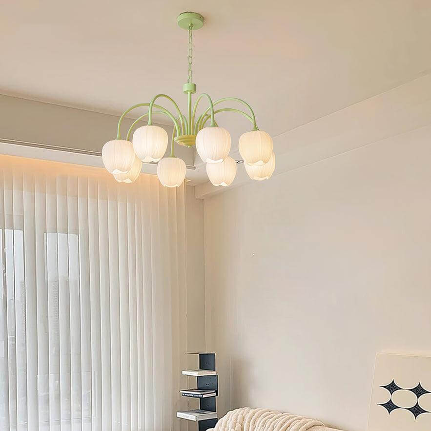 Lustre Tulip Matcha - 5-8 lumières