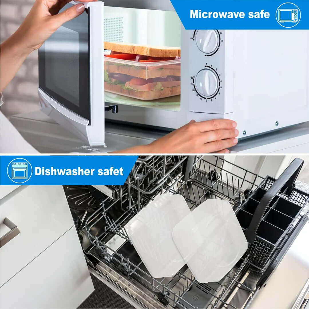 4er Set Auslaufsichere Lunchboxen: Frisch & Sicher