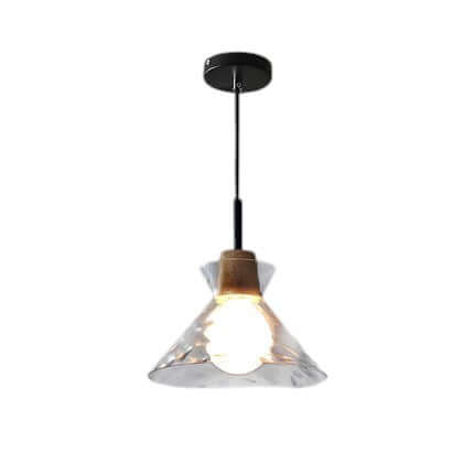 Moderner Glas-Kronleuchter, 1/3 Köpfe