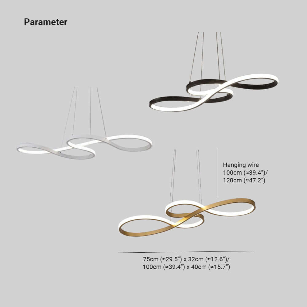 Suspension LED design notes de musique