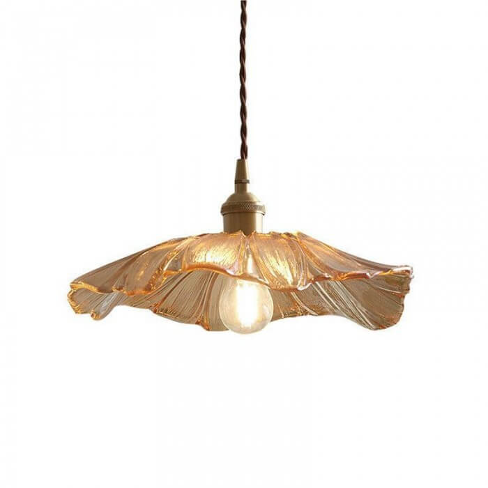 Glas Hängeleuchte Vintage Designleuchte