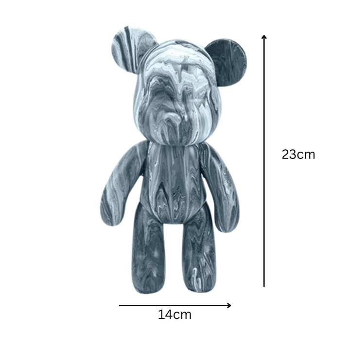 Ours décoratif peint à la main - décoration d'intérieur colorée