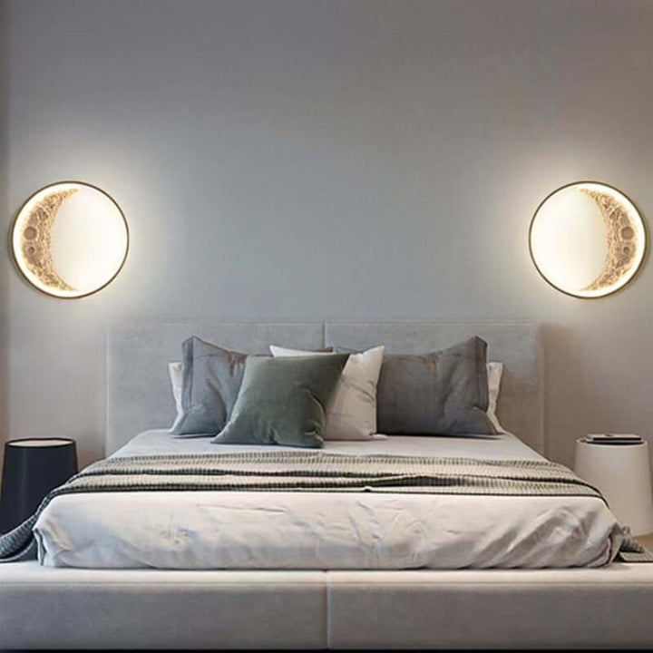 Applique murale LED d'extérieur en forme de lune