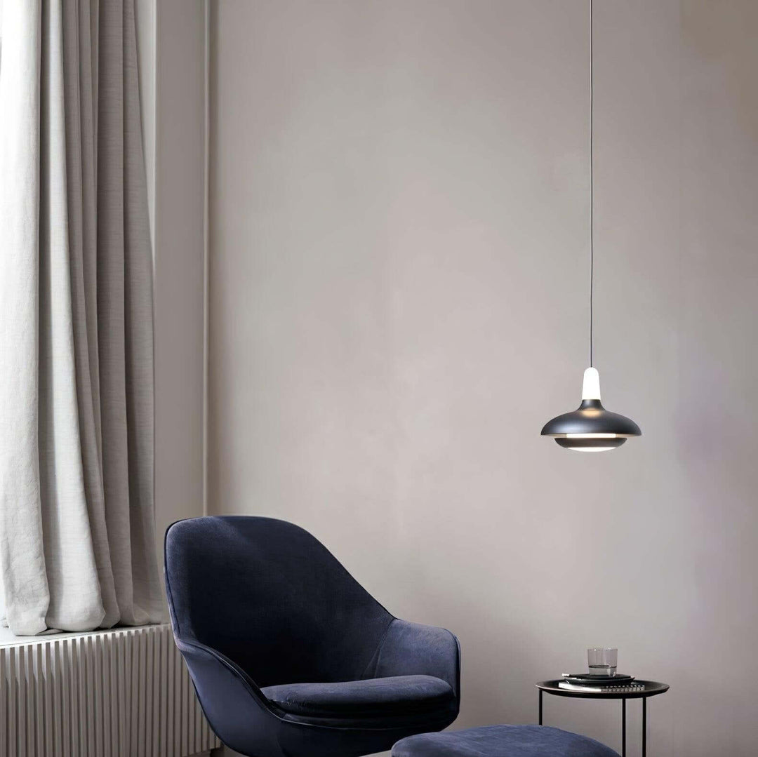 Suspension LED moderne, aluminium, 18 cm