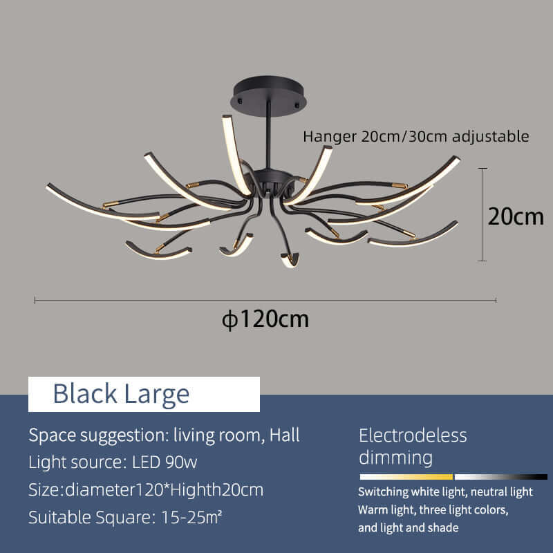 Moderne LED-Deckenleuchte