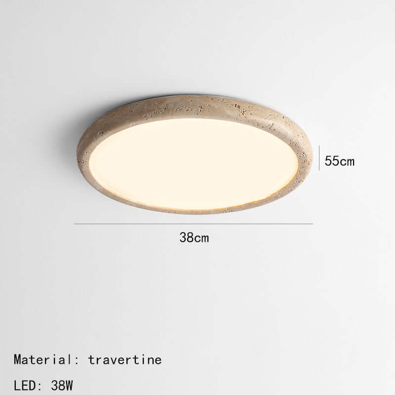 Plafonnier LED en pierre naturelle 38cm