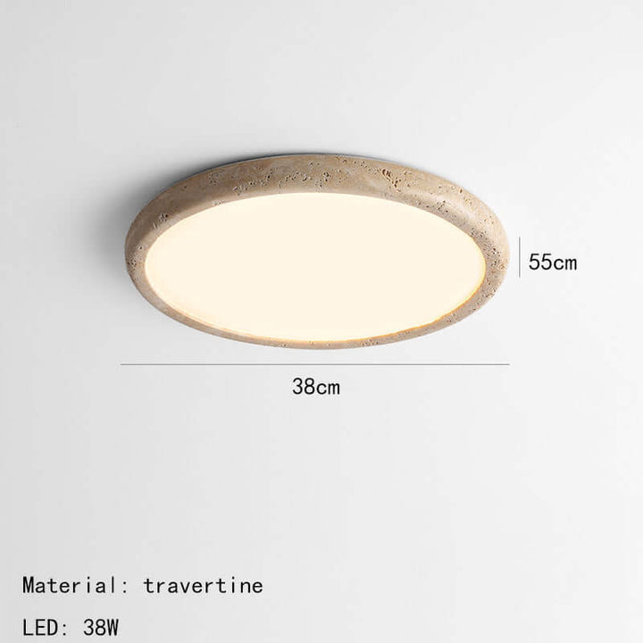 Plafonnier LED en pierre naturelle 38cm