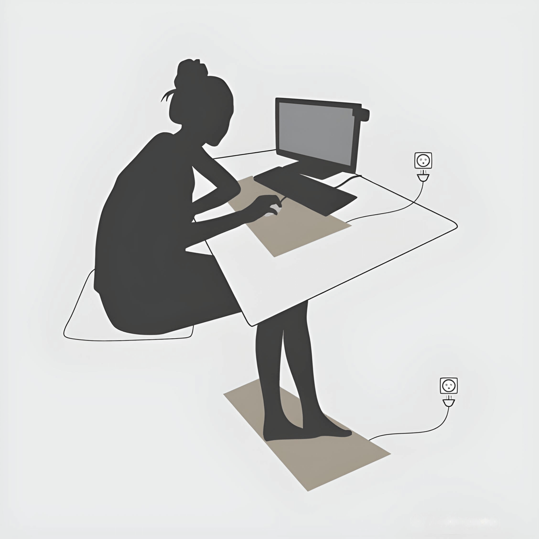 Erdungsmatte Carbonleder für Schlaf & Energie