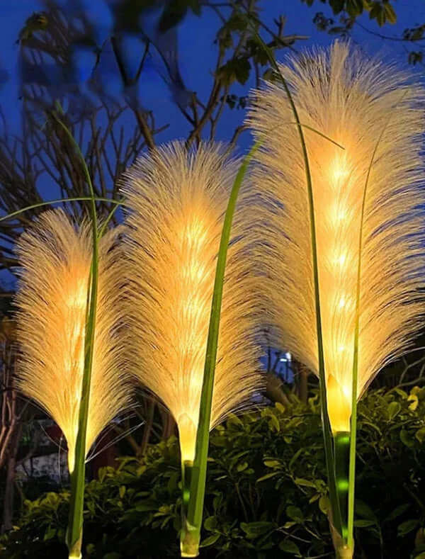 Solar Rattan Gartenleuchte Außen Deko