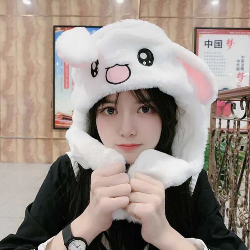 Kuschelmütze mit beweglichen Ohren - Spaßgarantie!